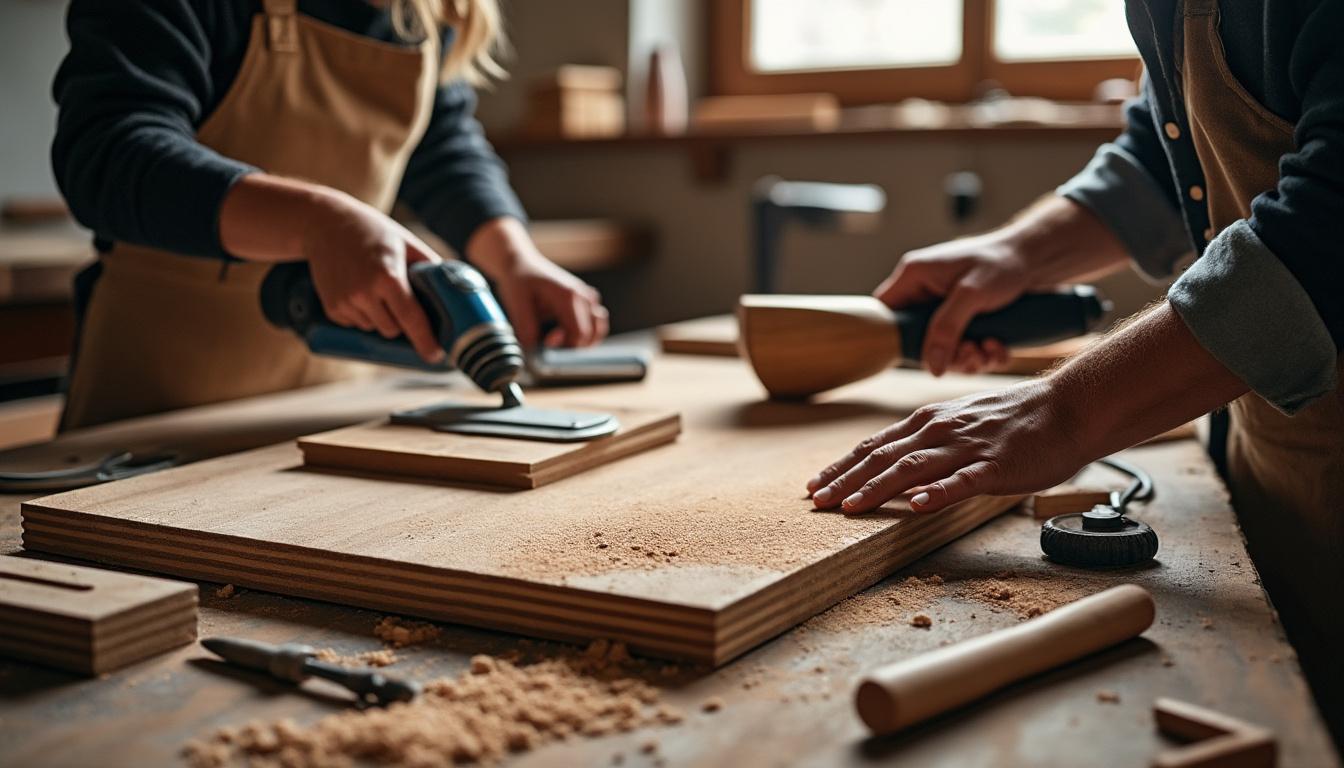 Illustration: Avantages et inconvénients de l’outillage manuel pour les travaux de menuiserie et de bricolage