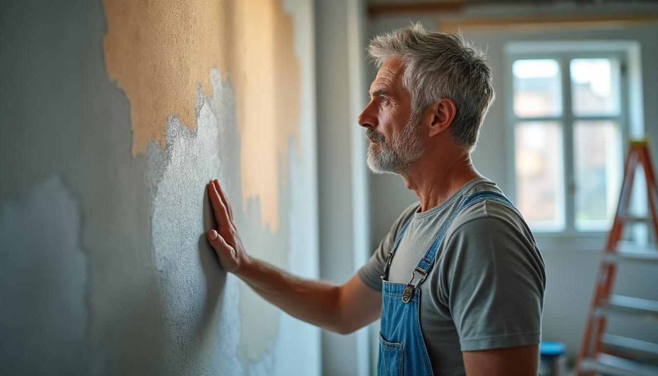 Illustration: Évaluer l’état d’un mur déjà peint avant de commencer la rénovation