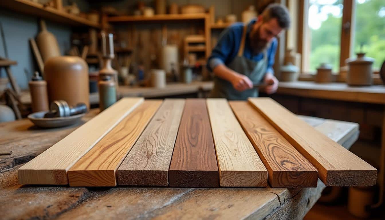 Illustration: Présentation des différents types de bois pour la menuiserie intérieure