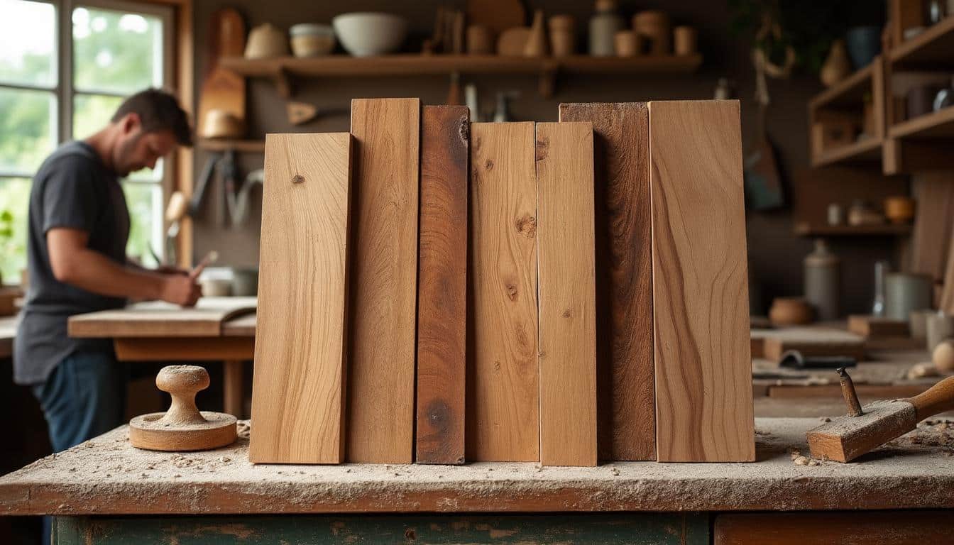 Illustration: Les principales essences de bois adaptées à la menuiserie intérieure
