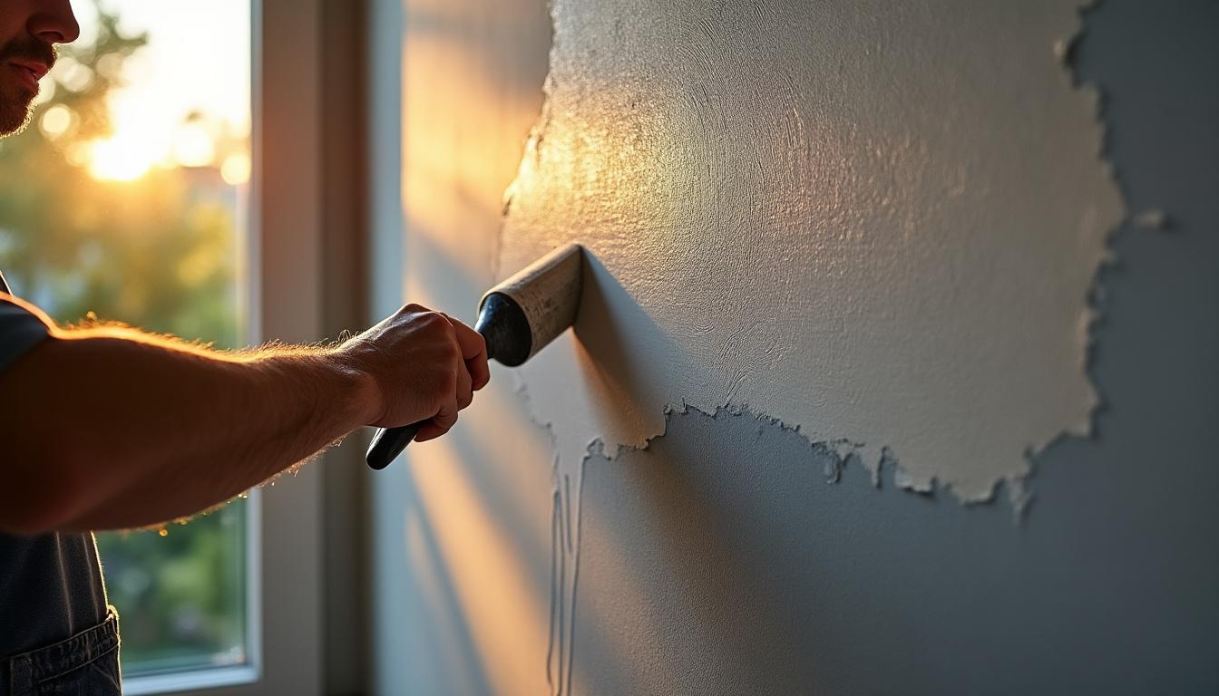 Illustration: Pourquoi rendre un mur lisse avant peinture ? Importance et bénéfices