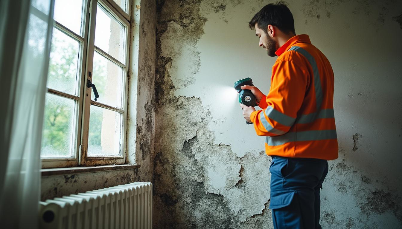 Illustration: Les causes de la moisissure sur un mur intérieur et leur diagnostic