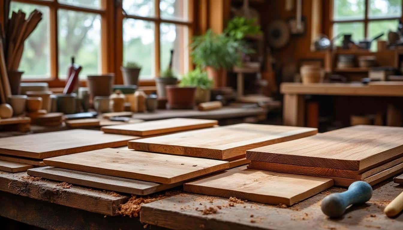 Illustration: Panorama des principales essences de bois à utiliser en bricolage