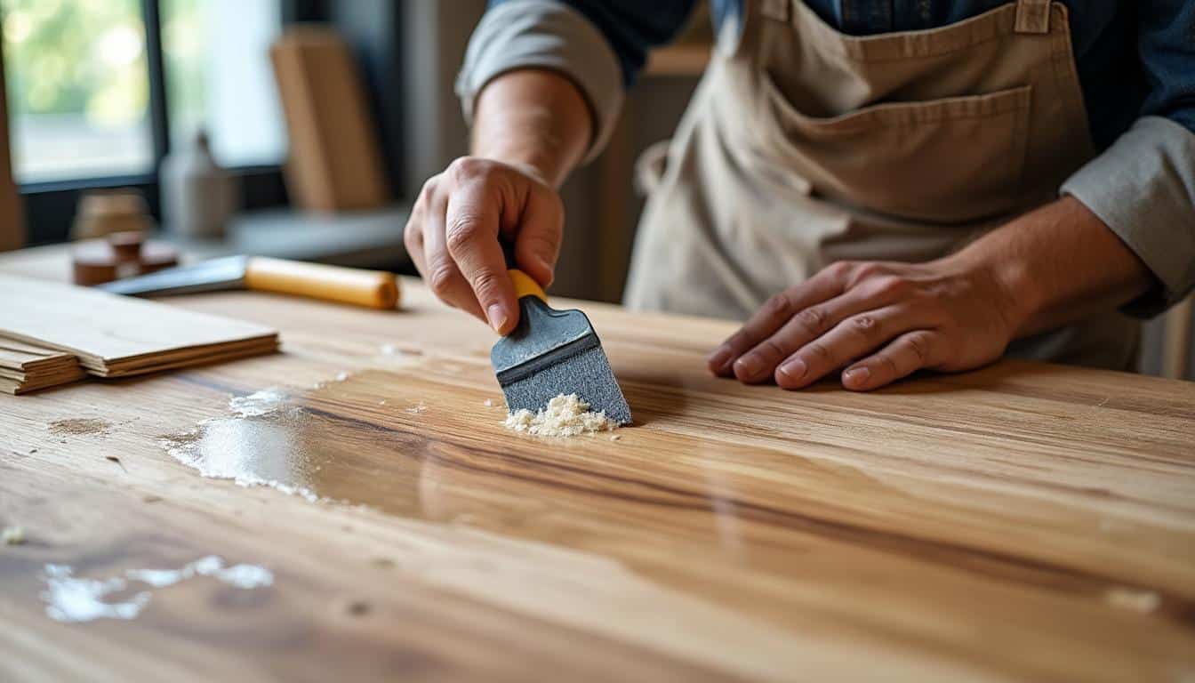 Illustration: Définition et importance de la colle pour parquet massif
