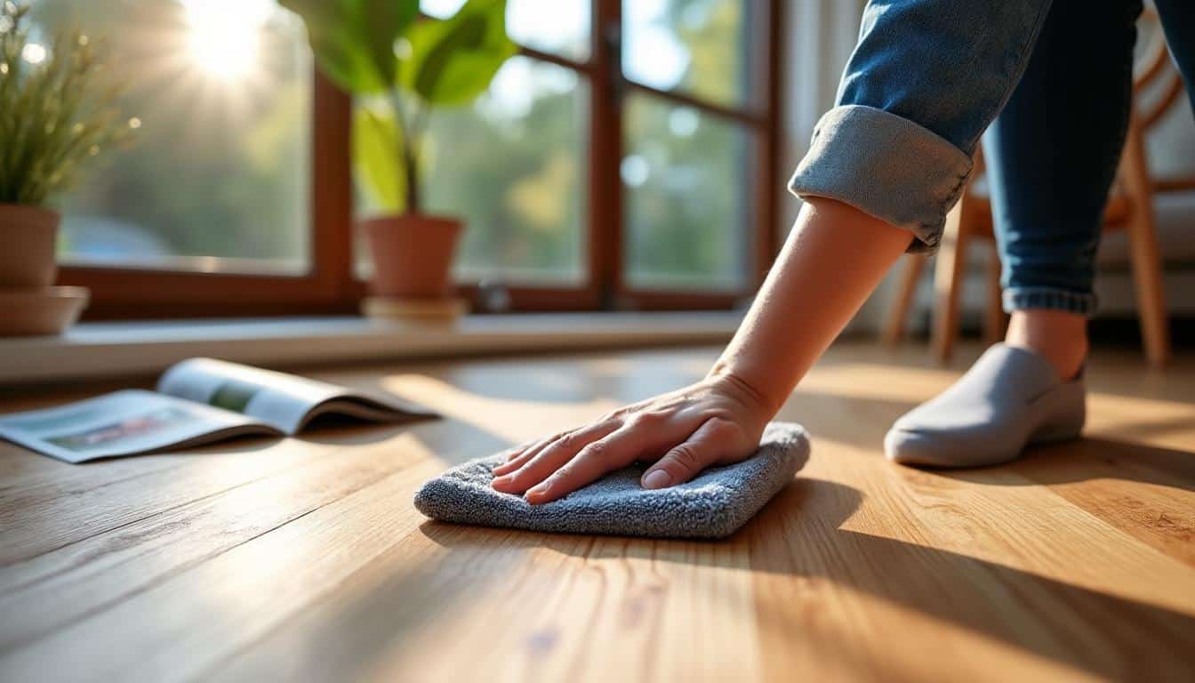 Illustration: Comment entretenir un parquet huilé au quotidien