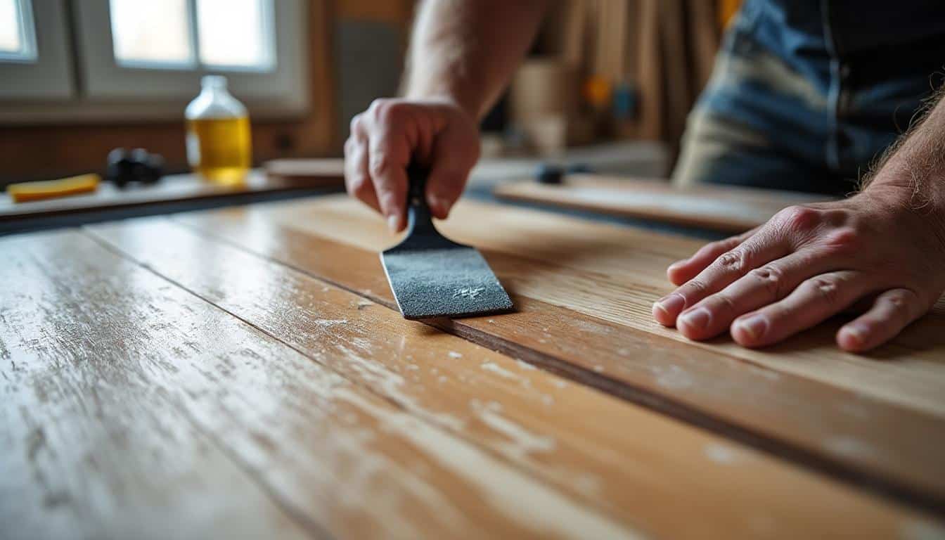 Illustration: Définition et rôle de la colle à parquet massif
