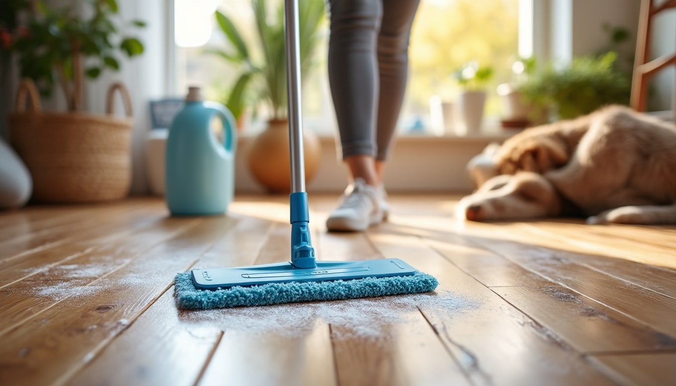 Illustration: Pourquoi nettoyer le parquet flottant au quotidien est essentiel ?