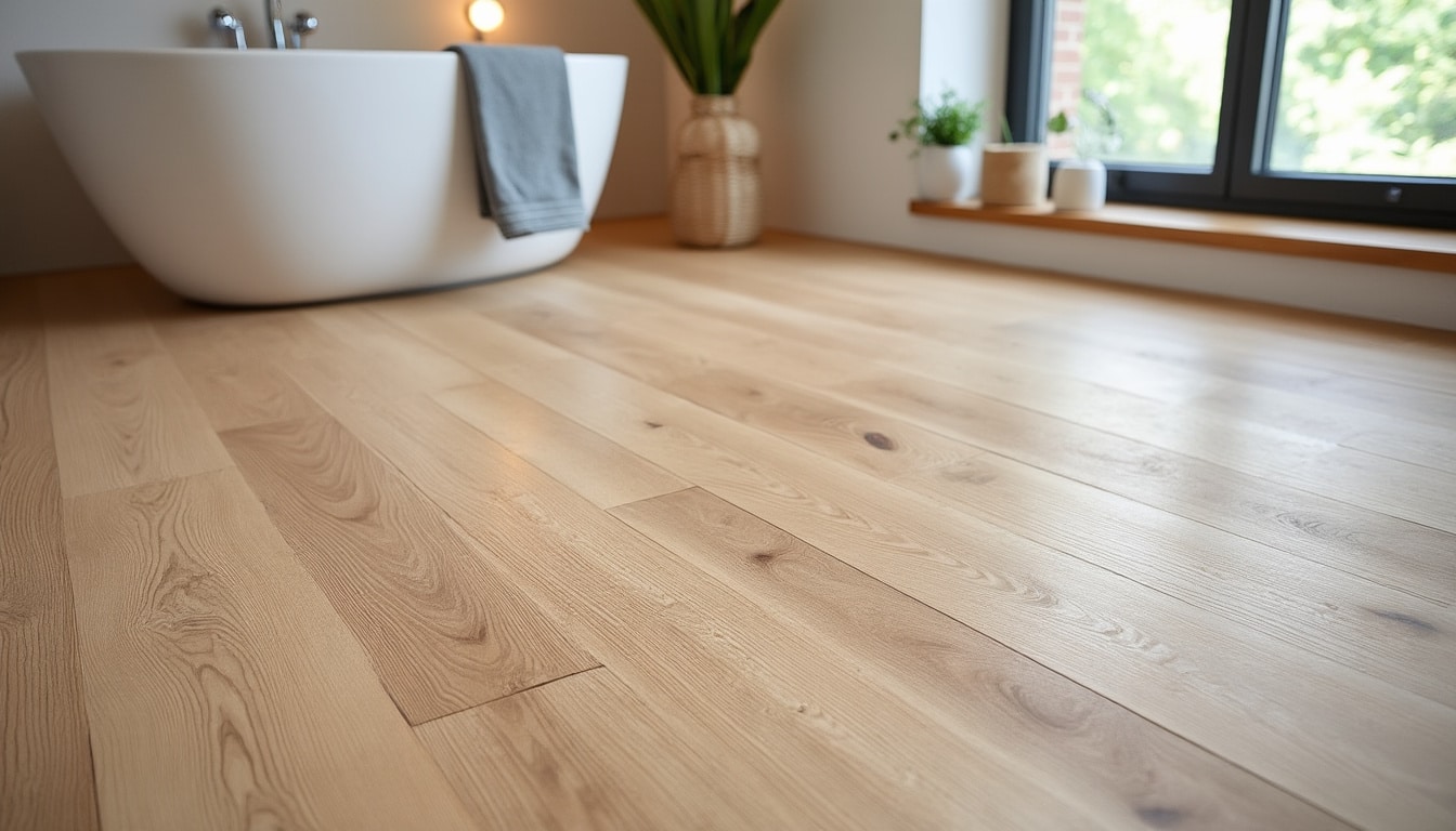 Illustration: Comprendre le parquet hydrofuge pour salle de bain : ce qu’il faut savoir avant de se lancer