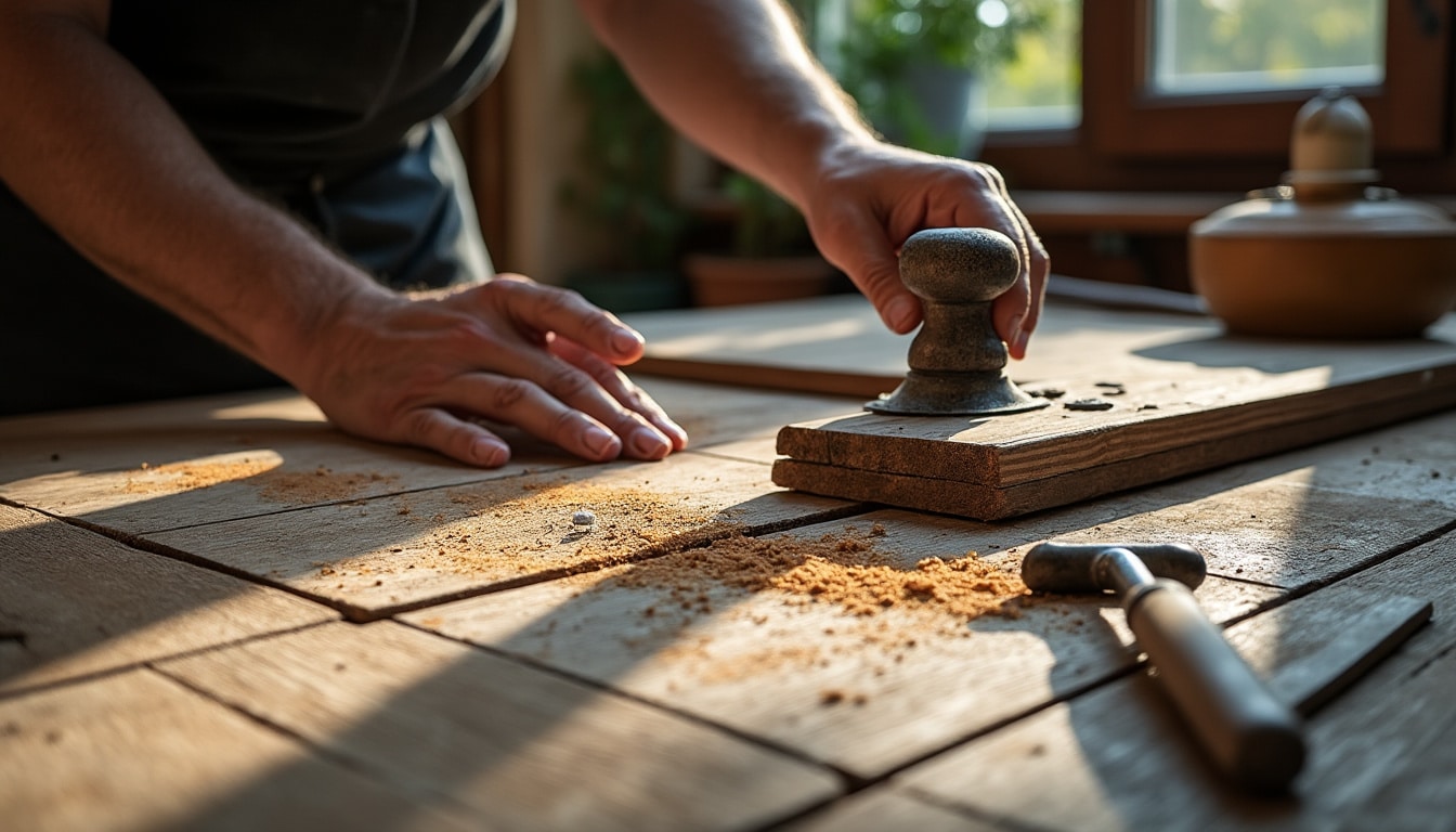 Poncer un parquet à la main : guide complet et astuces de pro