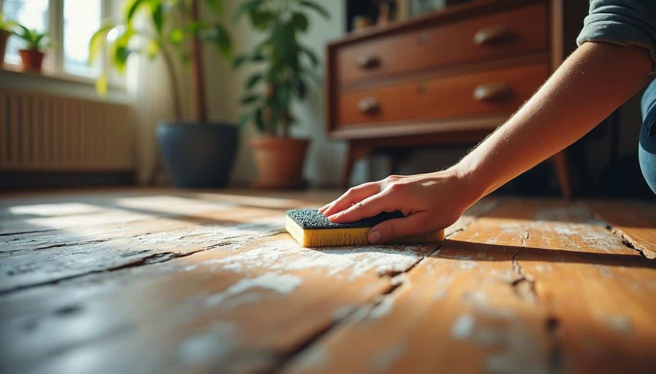 Illustration: Pourquoi vouloir rénover un vieux parquet sans poncer ?
