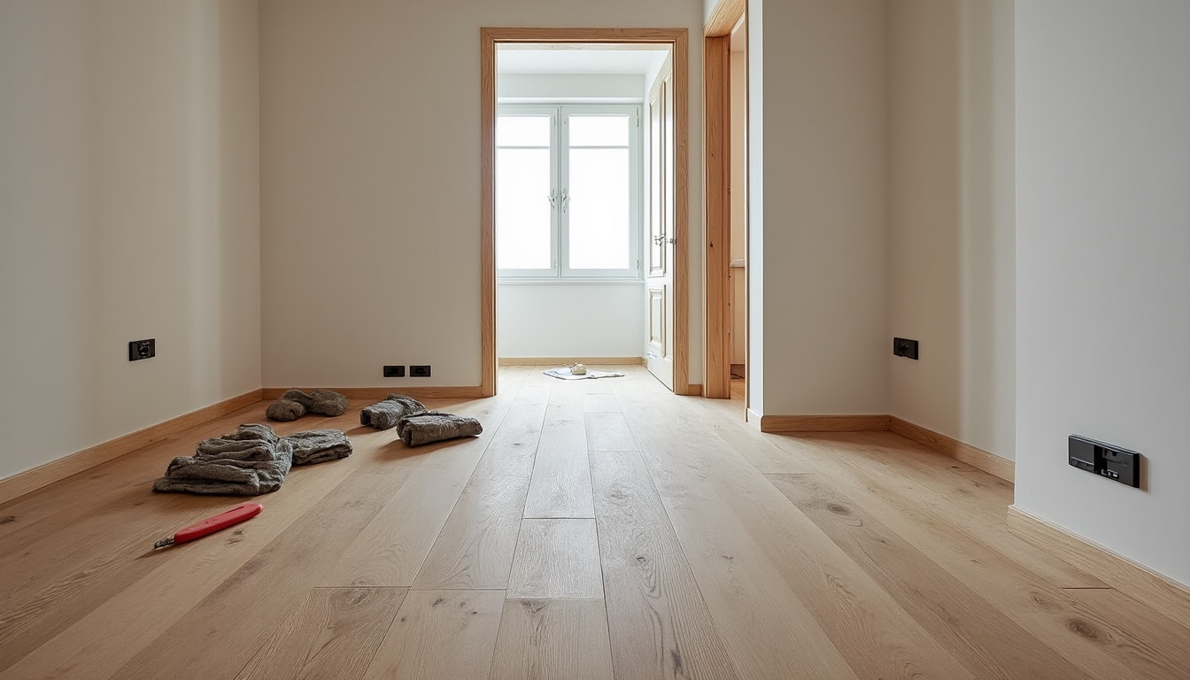 Illustration: Définition et enjeux du sens de pose du parquet en couloir et en chambre