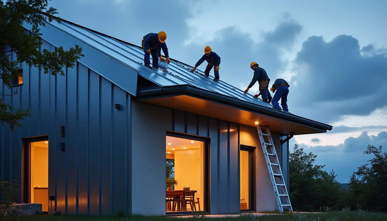 Illustration: Les étapes clés d’un montage de toiture en zinc à joint debout réussi