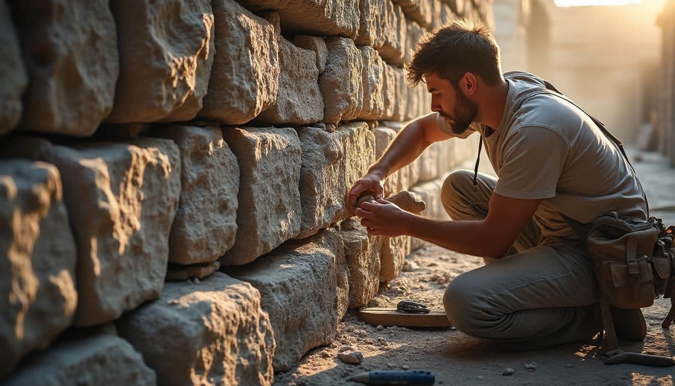 Mur porteur en pierre ancienne : consolidation et renforcement durable