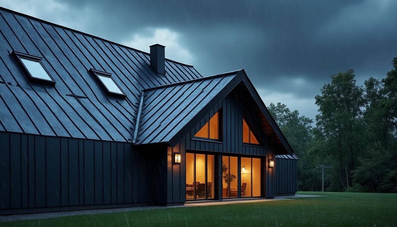 Illustration: Comprendre l’acoustique d’une toiture en zinc face à la pluie : mécanismes et normes