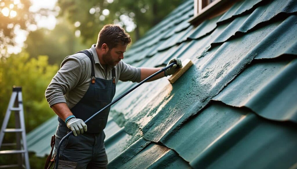 Entretien et nettoyage de la mousse sur une toiture en zinc : conseils clés