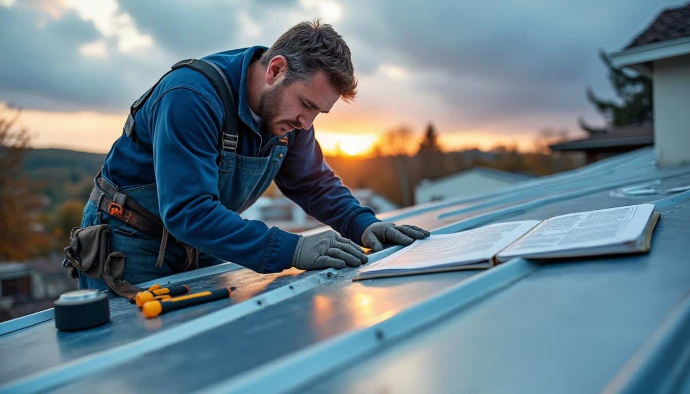 Illustration: Maîtriser les normes et les bonnes pratiques pour éviter les infiltrations sur une toiture en zinc à pente faible