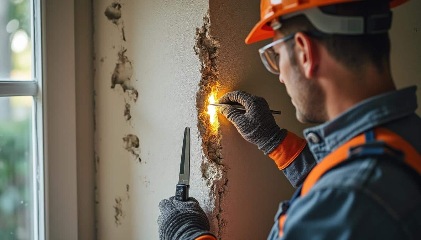 Mur porteur et dalle : affaissement, causes et solutions durables