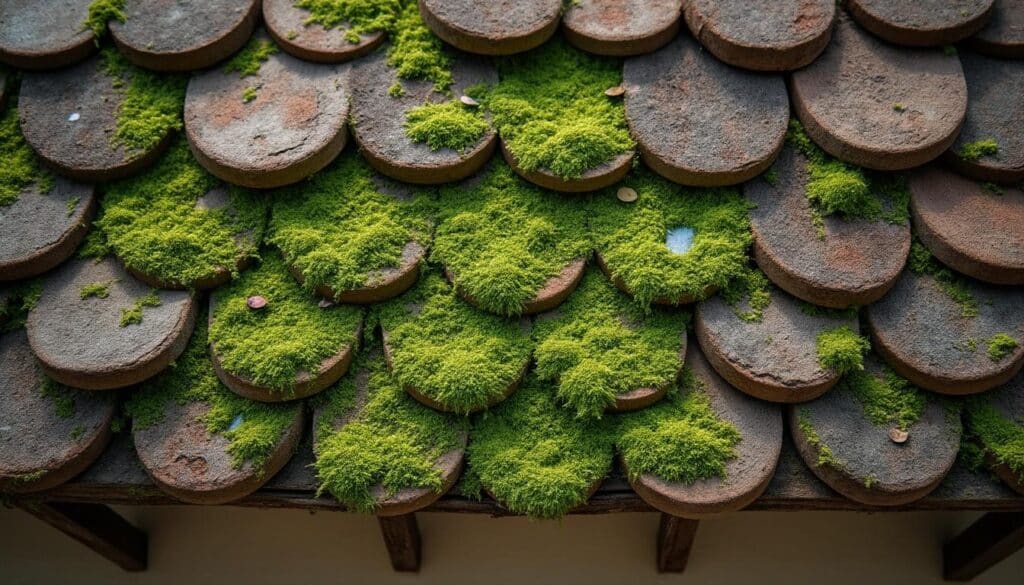 Pourquoi la mousse apparaît-elle sur une toiture en pente ?