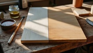 Huile de lin pour bois avant après : résultats visibles et conseils