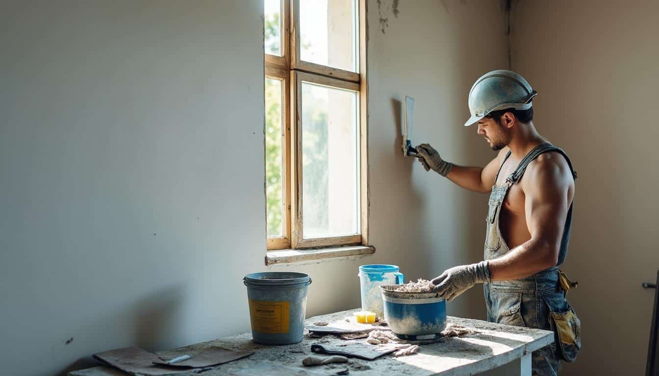 Illustration: Les outils indispensables pour préparer et lisser un mur