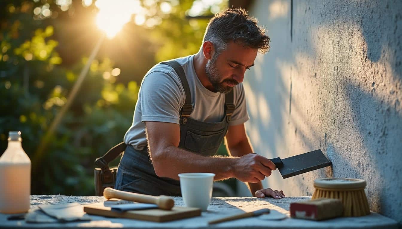 Illustration: Préparer efficacement la surface d’un mur extérieur déjà peint