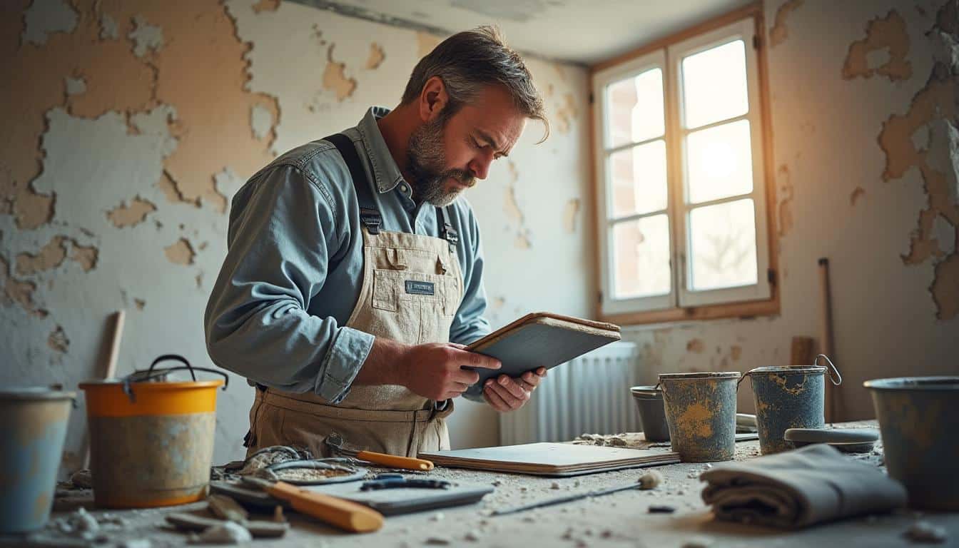 Illustration: Comprendre le plâtre et choisir l’enduit adapté pour un mur abîmé