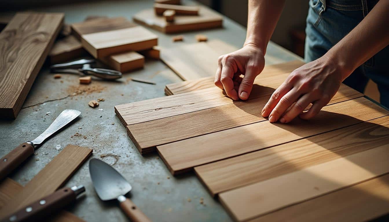 Parquet collé sur carrelage : pose facile et rénovation rapide