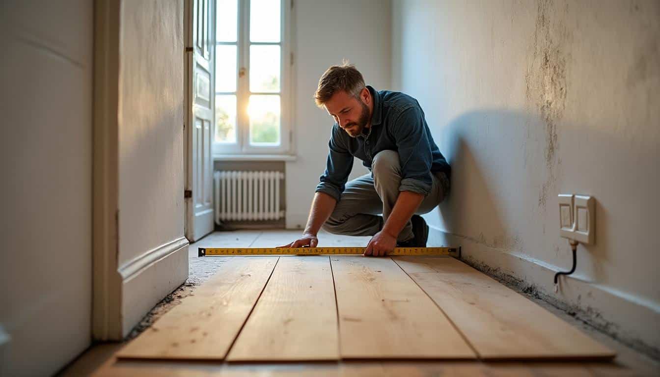 Illustration: Trouver le bon sens et la direction pour poser le parquet dans un couloir étroit