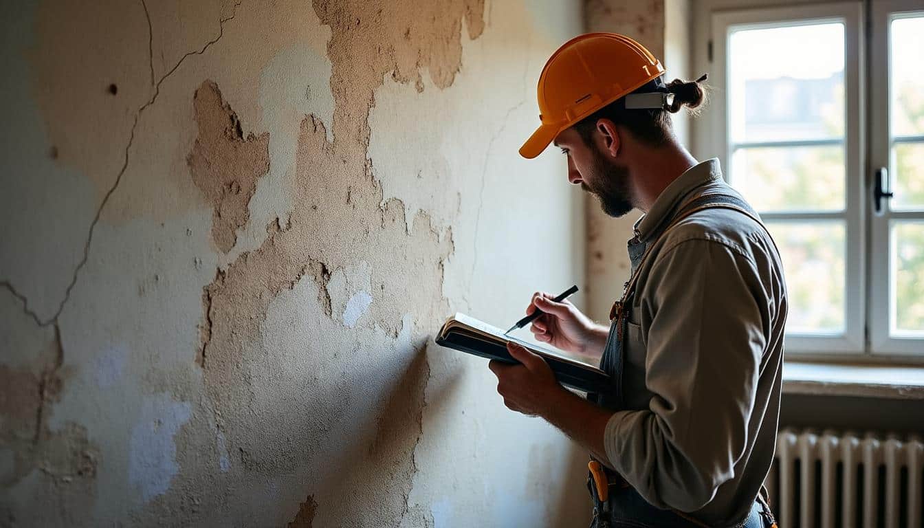 Illustration: Comprendre le mur en plâtre : caractéristiques et état à évaluer avant peinture