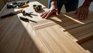 Pose du parquet dans le couloir et la chambre sans barre de seuil : guide complet