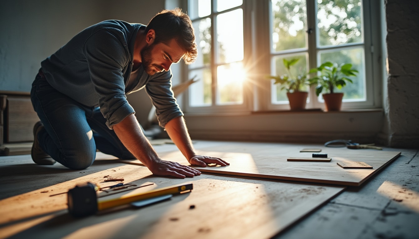 Illustration: Comment déterminer le sens idéal pour poser le parquet dans une chambre