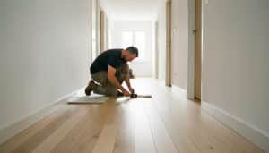 Dans quel sens poser du parquet dans un couloir ?