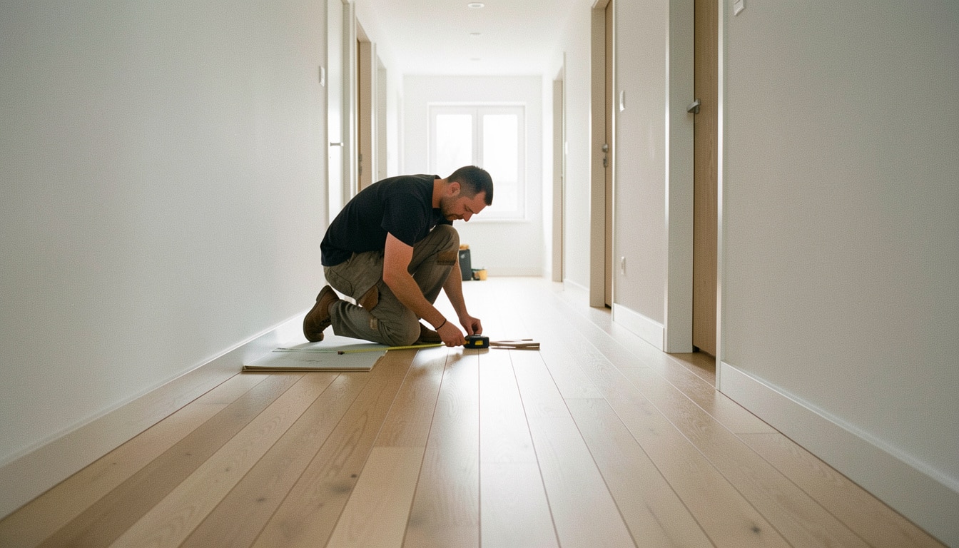 Dans quel sens poser du parquet dans un couloir ?