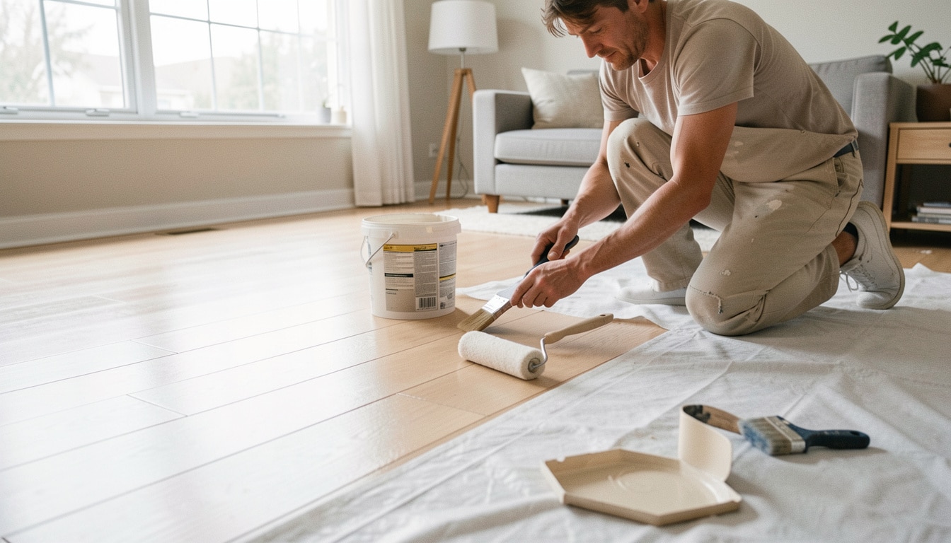 Peindre un parquet sans poncer, mode d’emploi